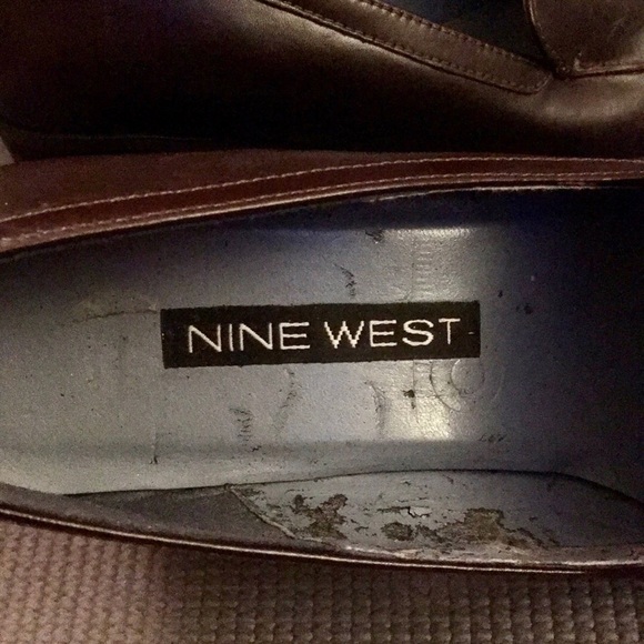 Nine West Brown Leather Loafers - Picture 4 of 8